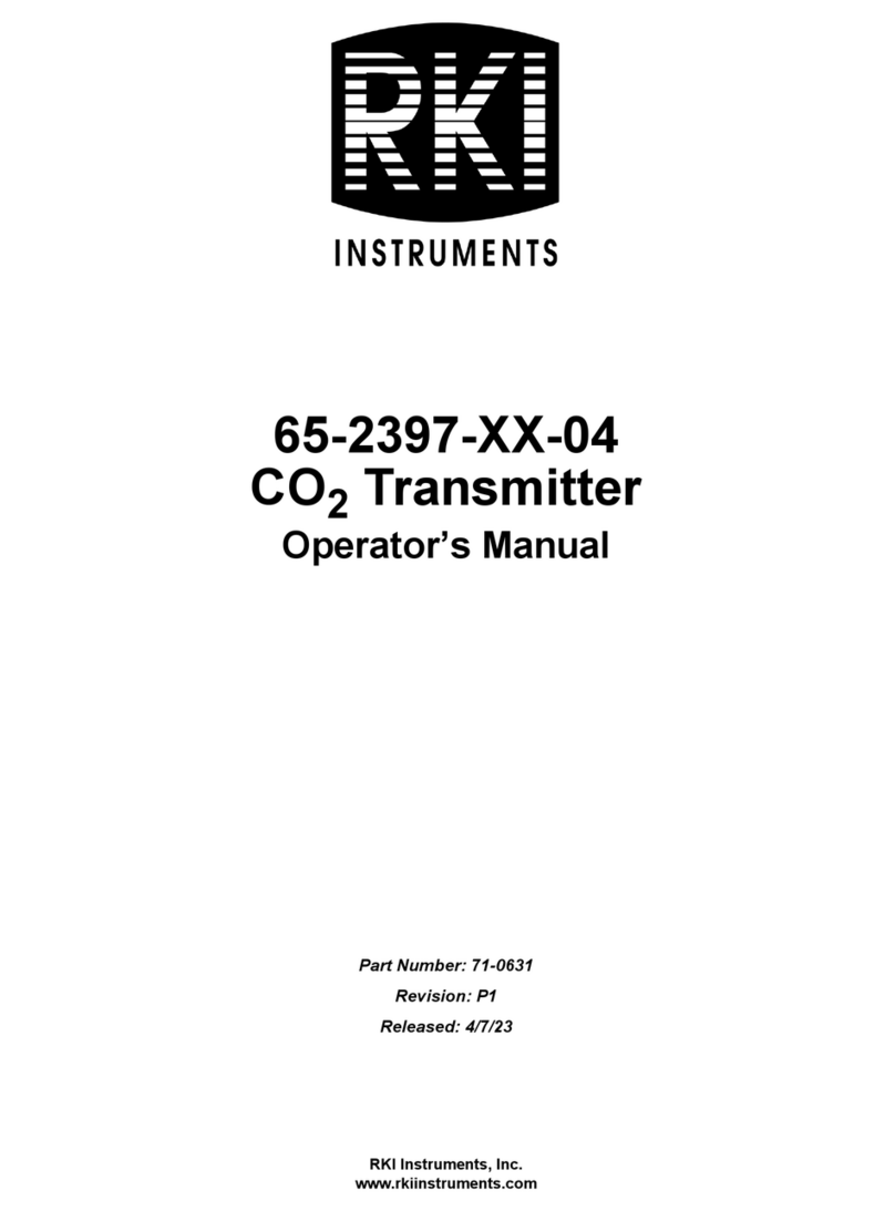 RKI Instruments 65-2397-04 Series Operator's manual