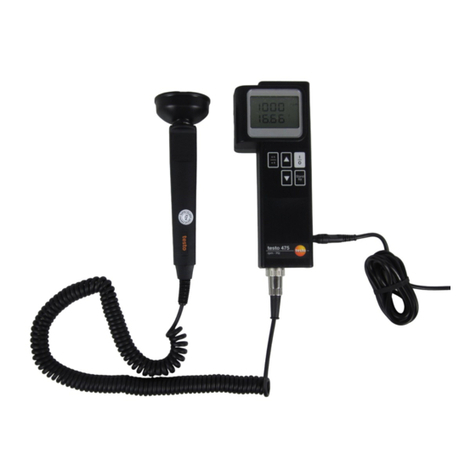 TESTO 475 User manual