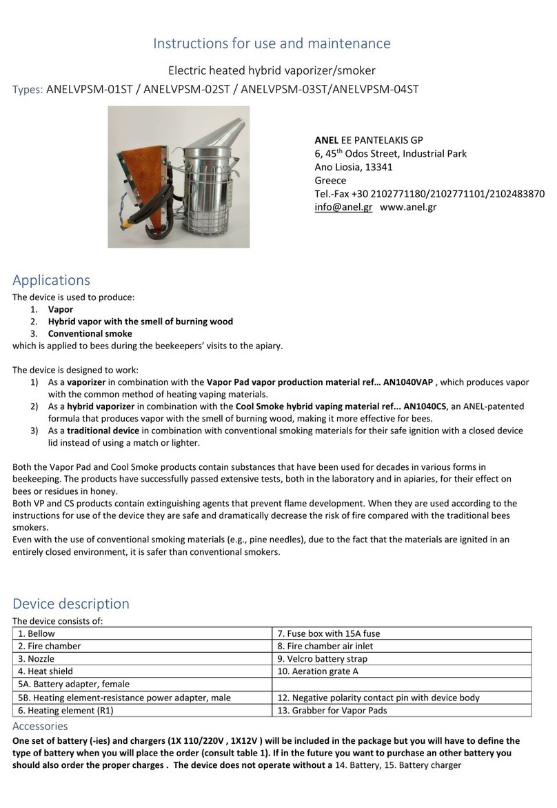 ANEL ANELVPSM-01ST Instructions for use and maintenance
