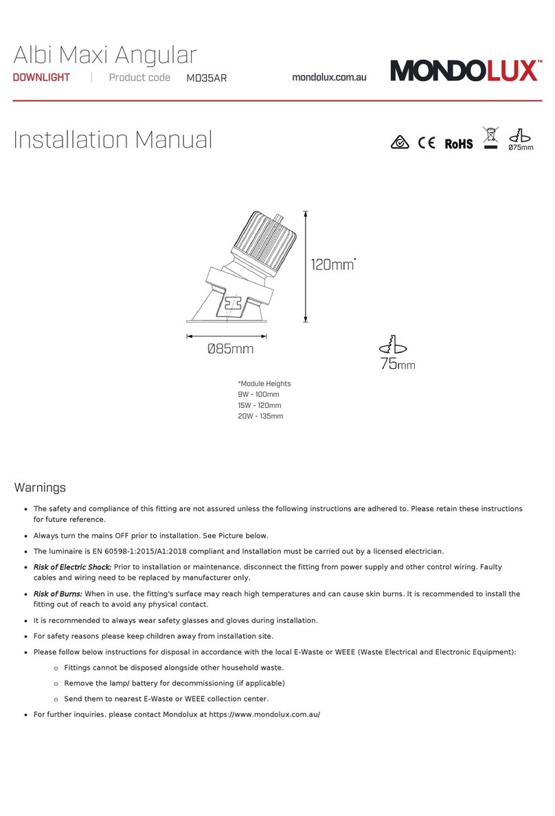 MONDOLUX Albi Maxi Angular MD35AR User manual