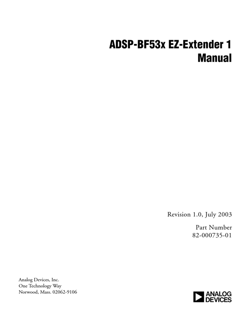 Analog Devices ADSP-BF53x EZ-Extender 1 User manual