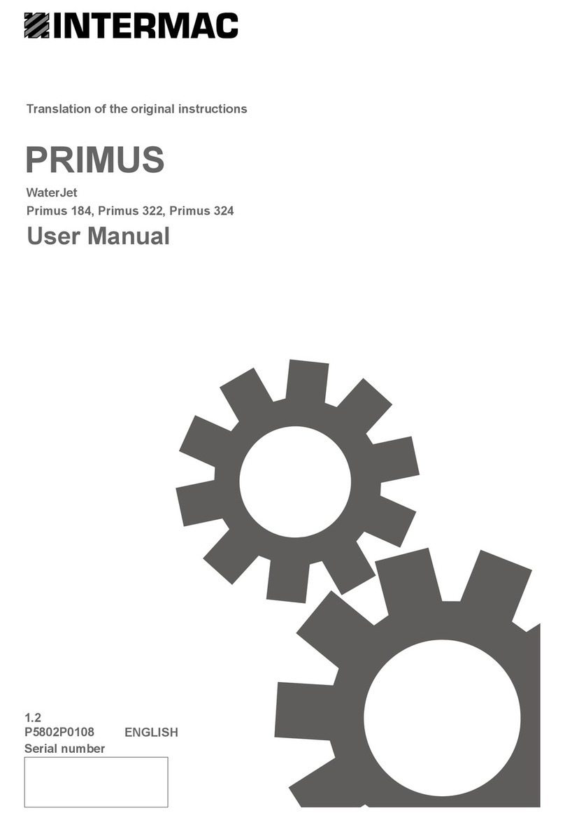 Intermac Primus 184 user manual