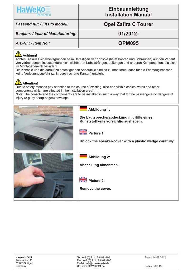 HaWeKo OPM095 installation manual
