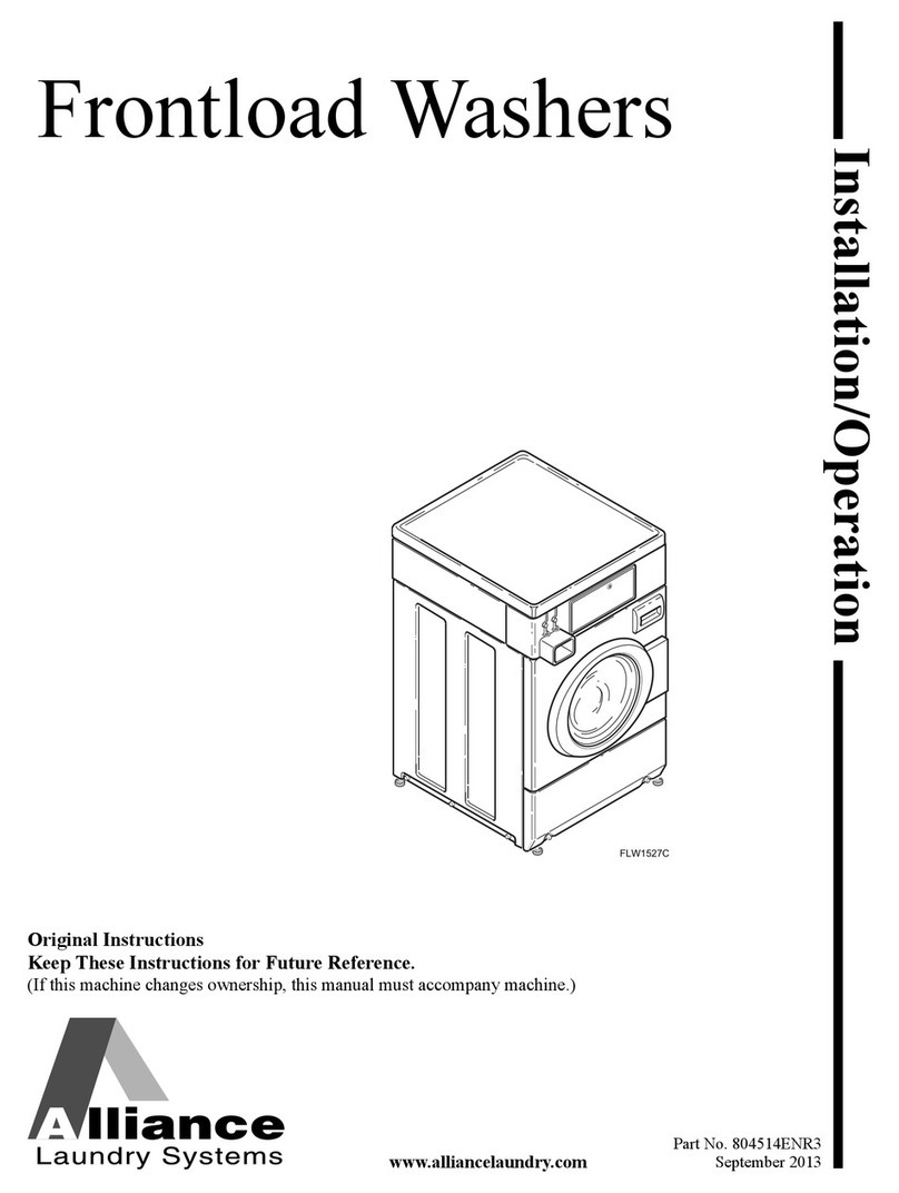 Alliance Laundry Systems SFNBXFSP122DW01 User manual Alliance Laundry Systems SFNBXFSP122DW01 User manual