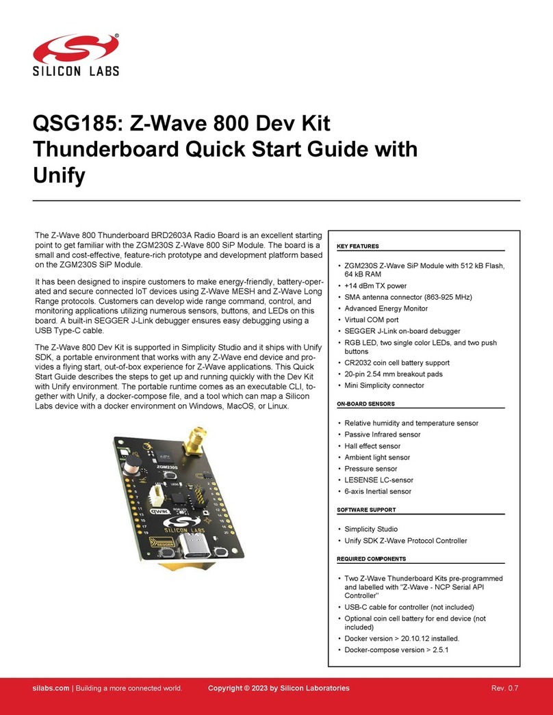 Silicon Laboratories Z-Wave 800 Series User manual