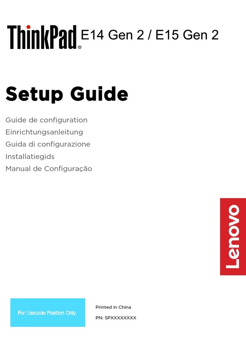 Lenovo ThinkPad E14 Gen 2 Setup guide