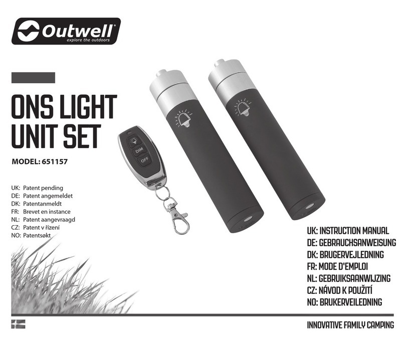 Outwell ONS LIGHT UNIT SET User manual