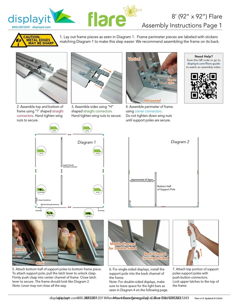 displayit Flare Assembly instructions