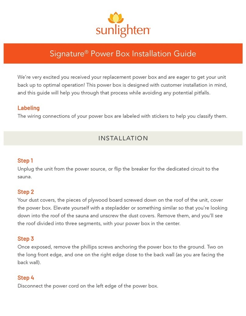 Sunlighten Signature Power Box User manual