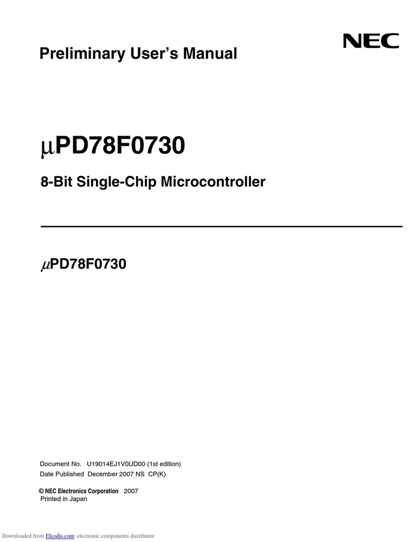NEC mPD78F0730 User manual