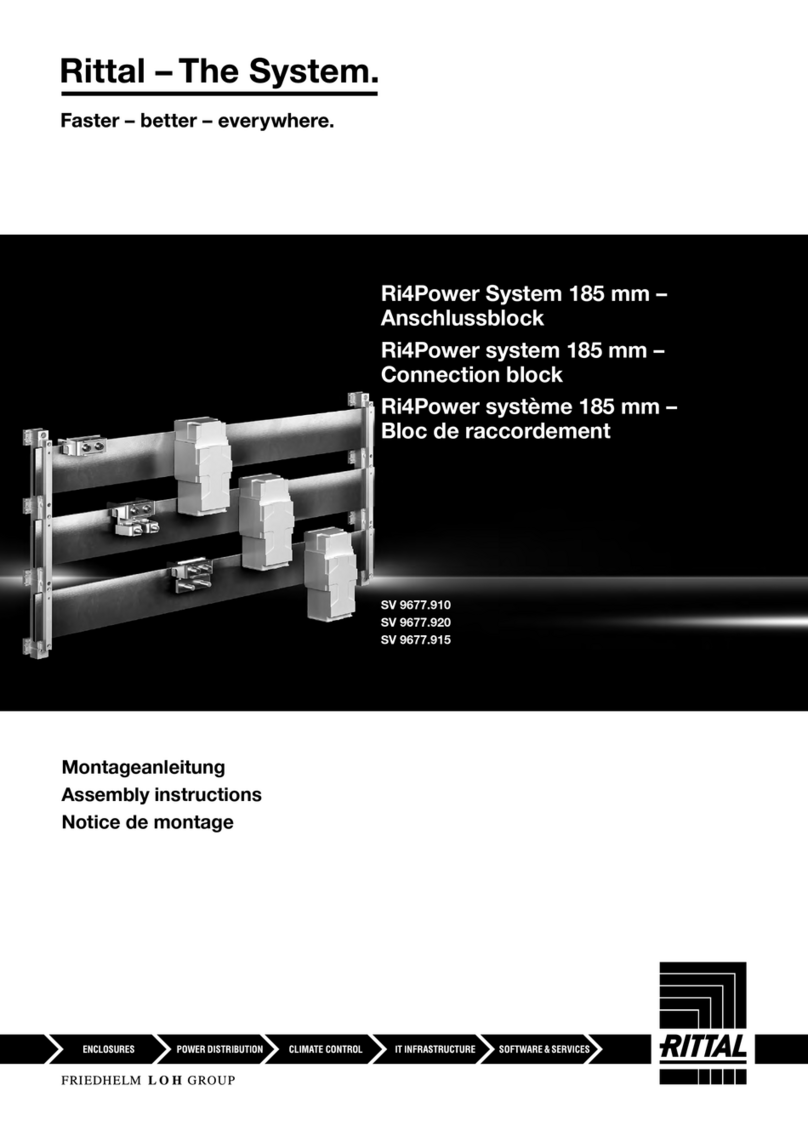 Rittal Ri4Power System 185 mm Assembly instructions Rittal Ri4Power System 185 mm Assembly instructions