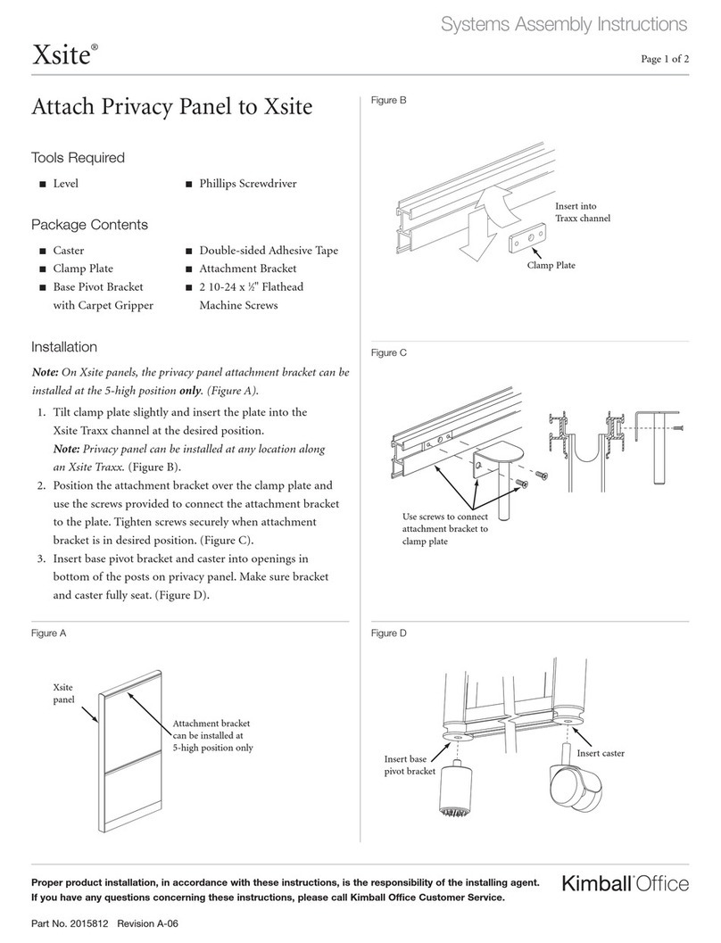 Kimball Office Xsite Systems Assembly Instructions
