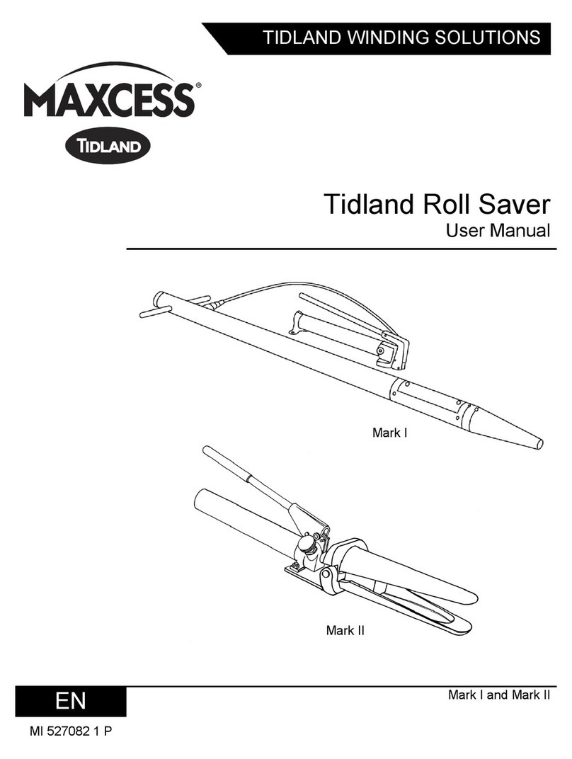 Maxcess TIDLAND Mark I Roll Saver user manual