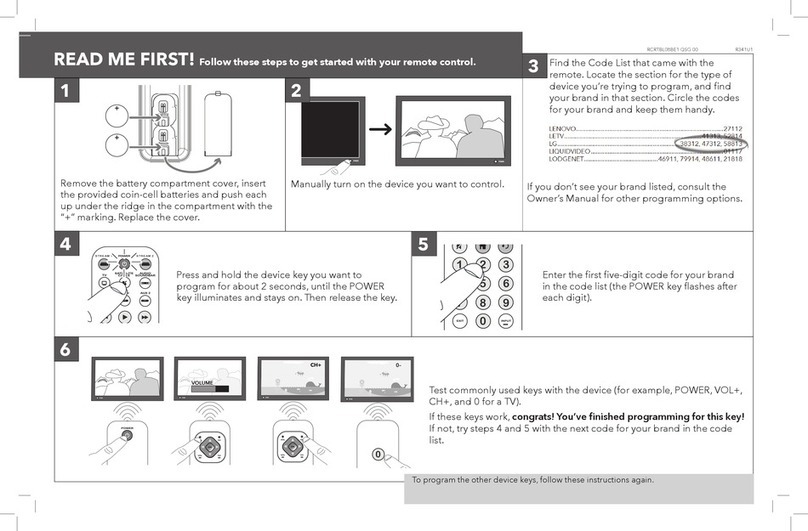 RCA RCRTBL08BE1 User manual