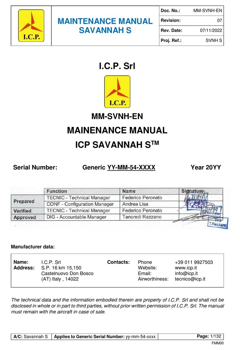 ICP SAVANNAH S Maintenance manual