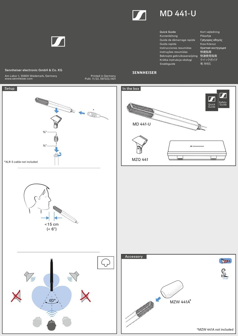 Sennheiser MD 441-U User manual