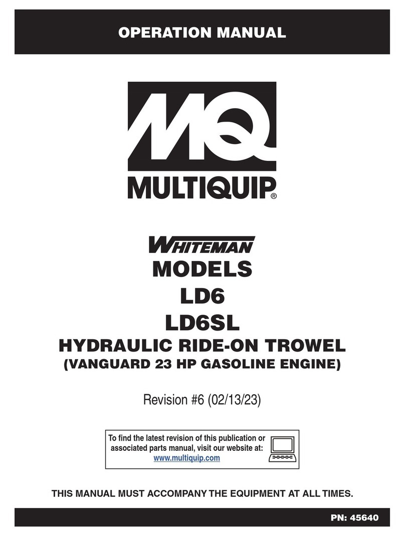 MULTIQUIP Whiteman LD6SL User manual
