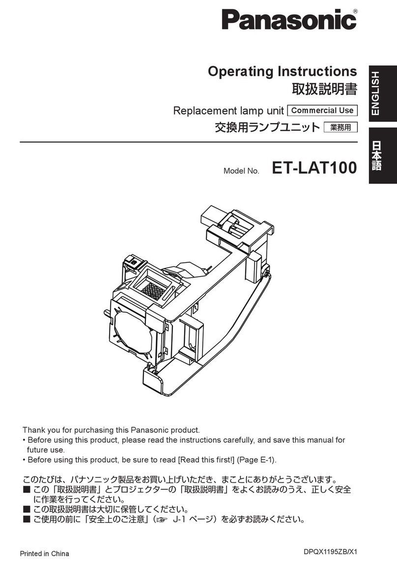 Panasonic ET-LAT100 operating instructions