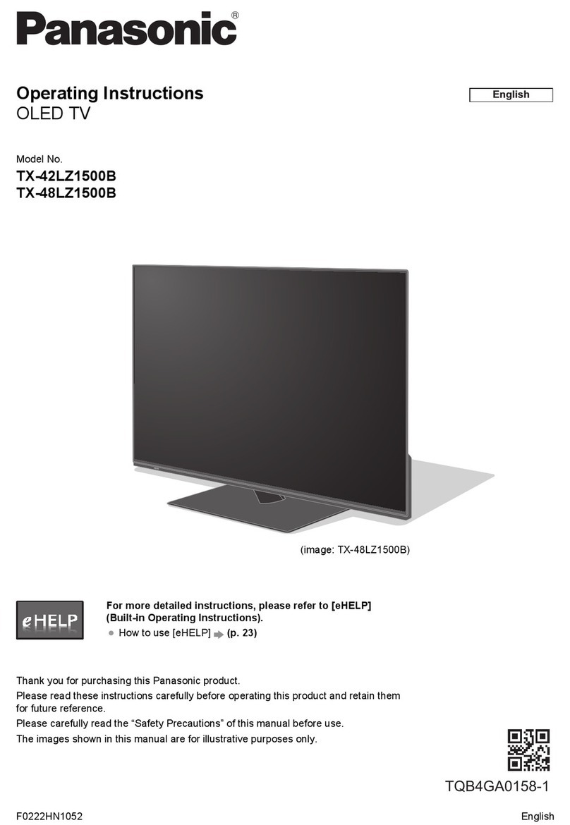 Panasonic TX-42LZ1500B operating instructions Panasonic TX-42LZ1500B operating instructions