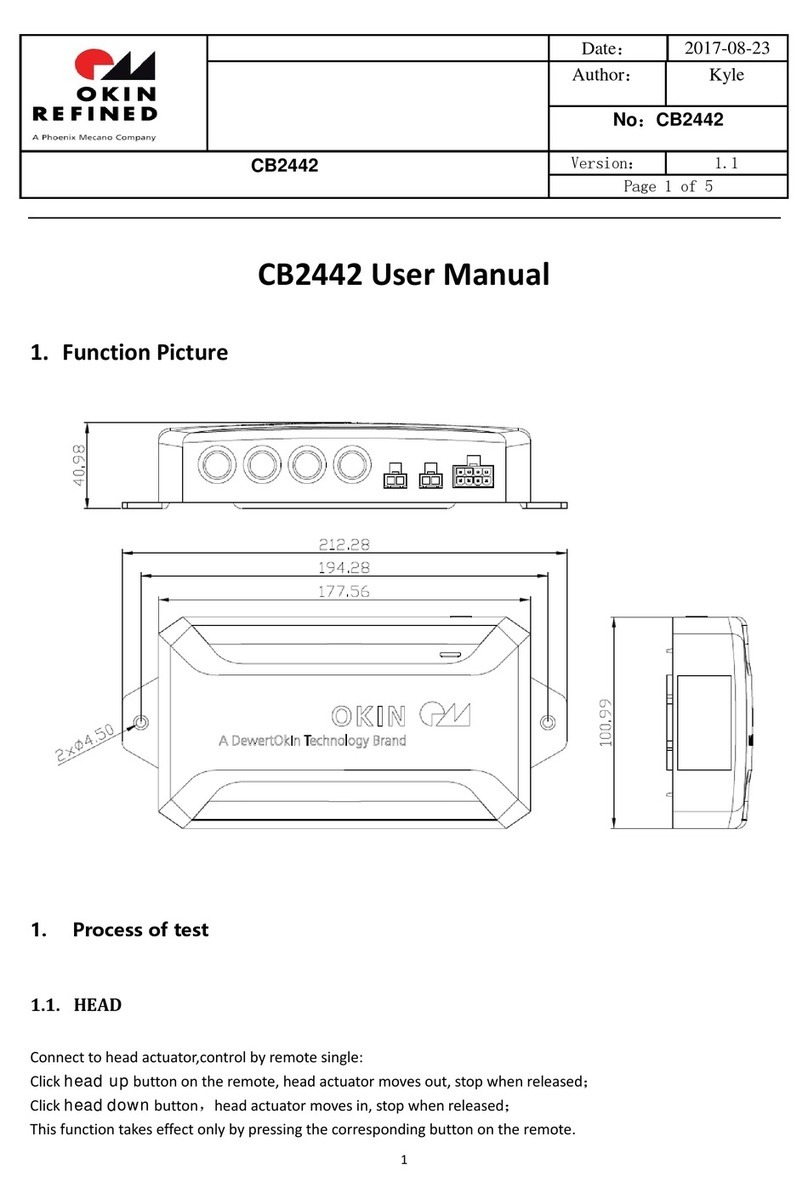 Phoenix Mecano Okin Refined CB2442 user manual