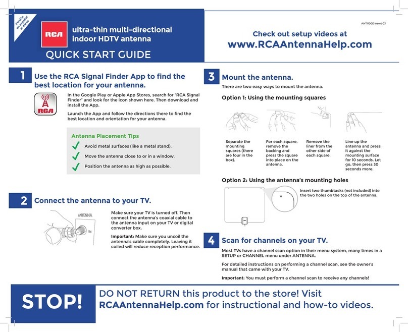 RCA ANT1100E User manual RCA ANT1100E User manual