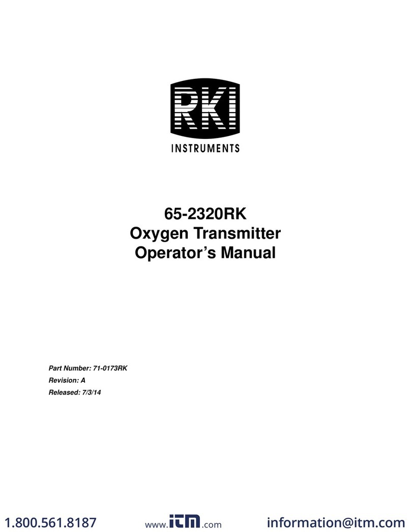 RKI Instruments 65-2320RK Operator's manual