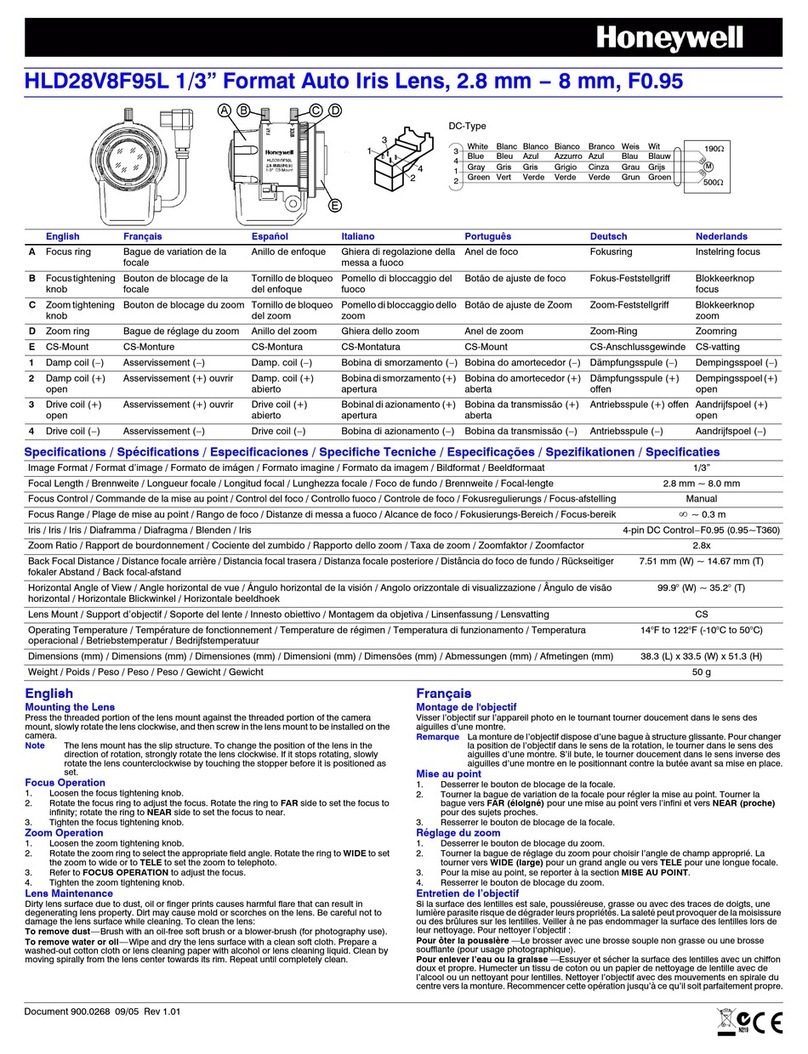 Honeywell HLD28V8F95L quick start guide Honeywell HLD28V8F95L quick start guide