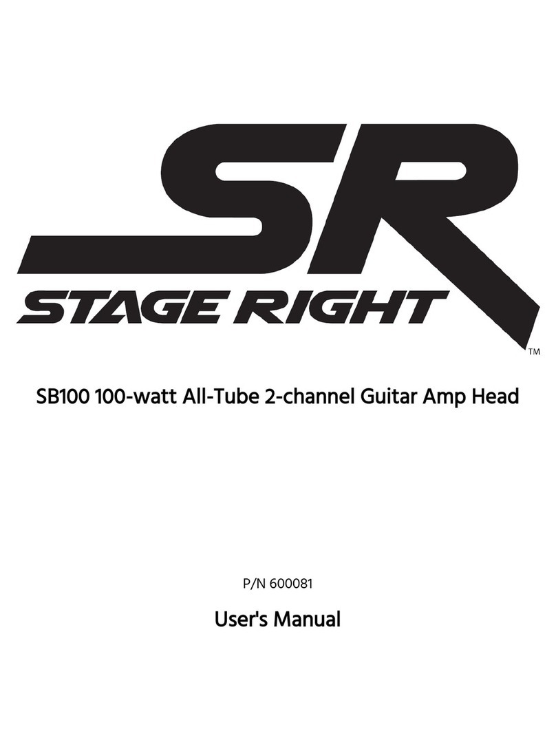 Stage right SB100 User manual