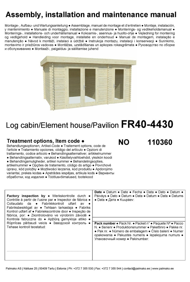 Palmako LINDA Installer manual