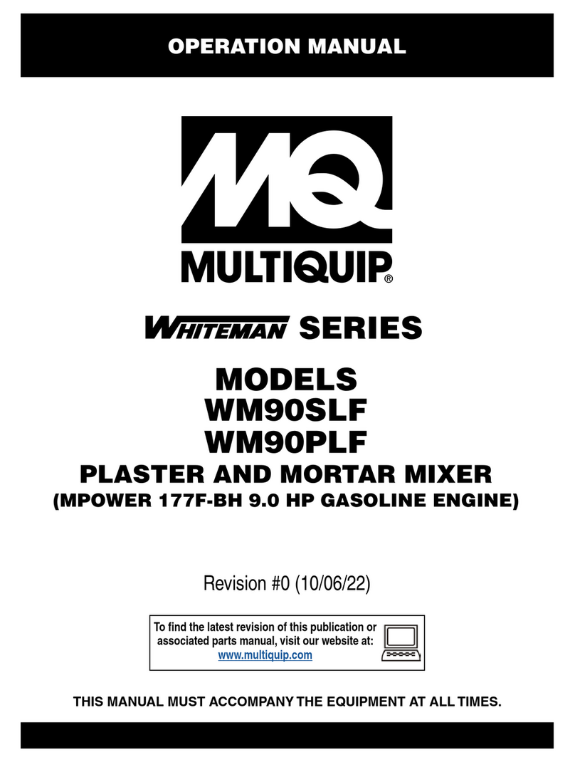 MULTIQUIP Whiteman WM90SLF User manual
