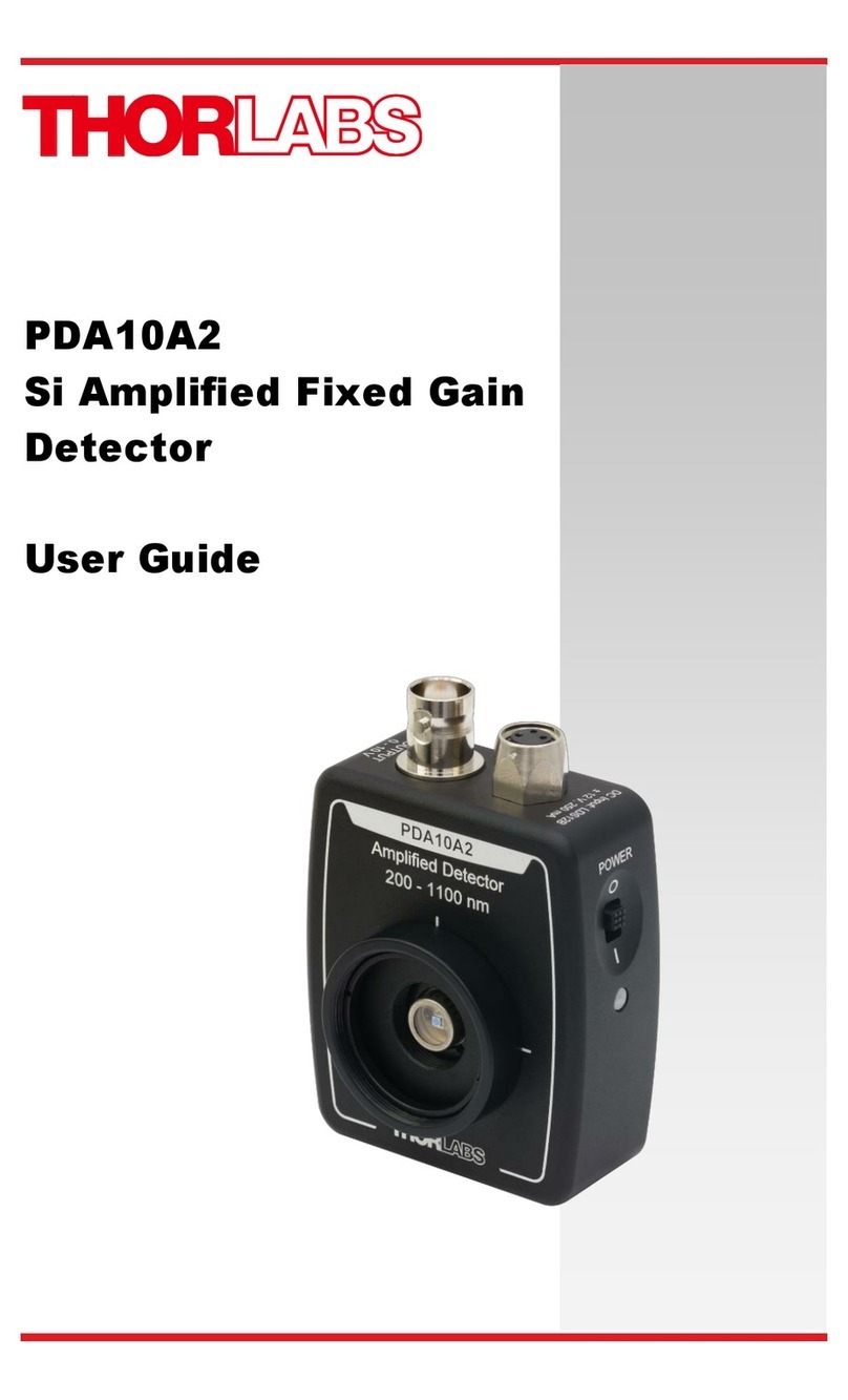 THORLABS PDA10A2 User manual