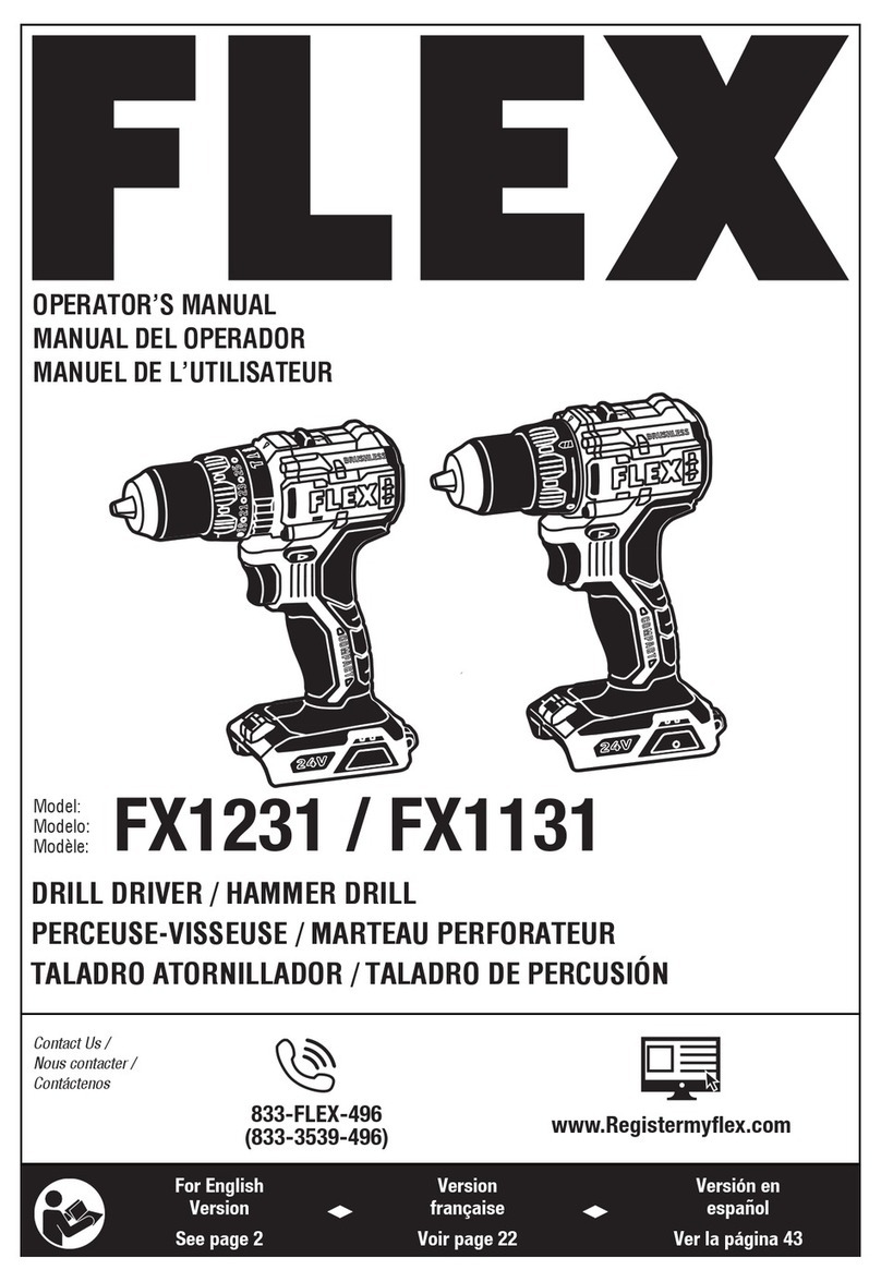 Flex FX1231 Operator's manual