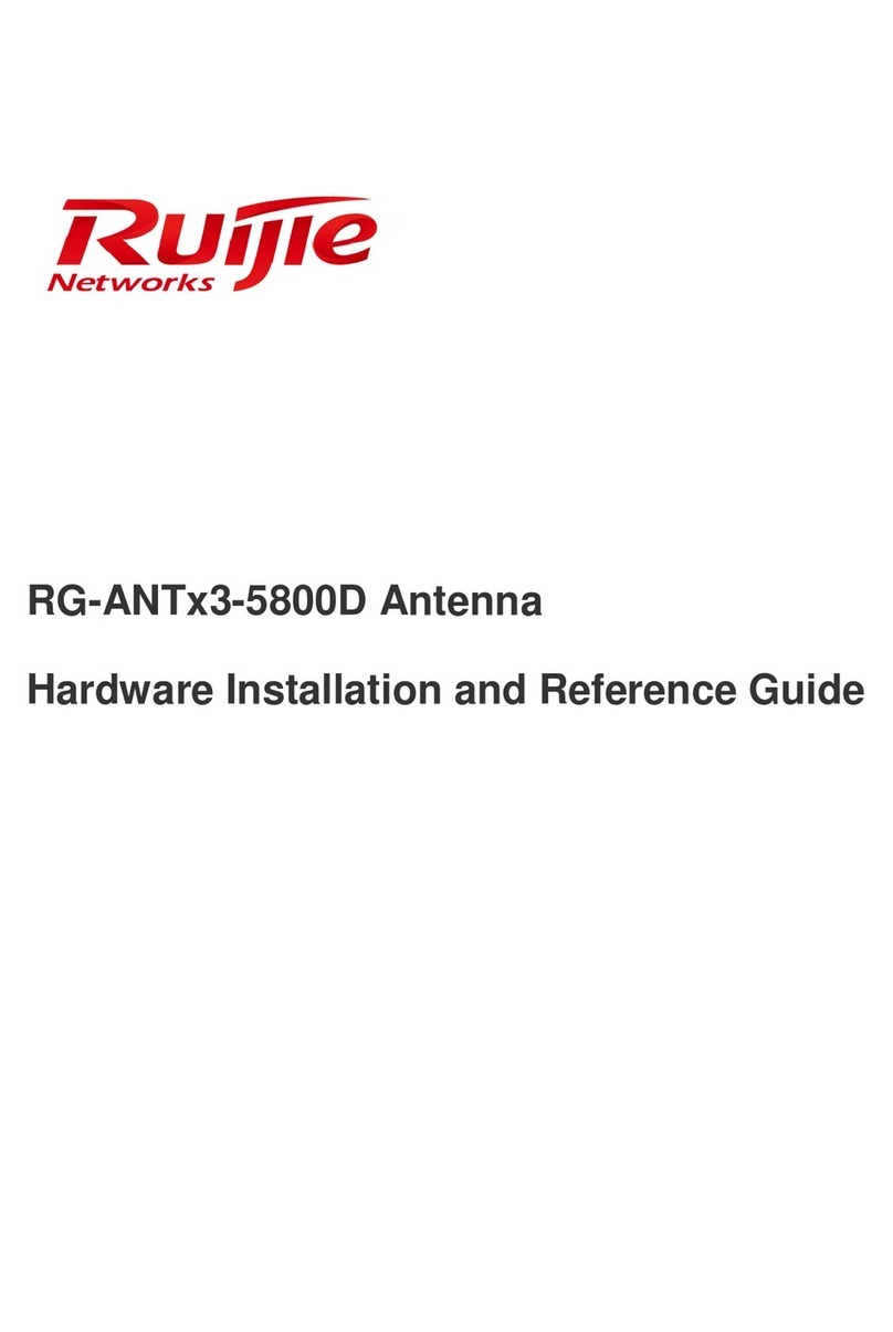 Ruijie Networks RG-ANTx3-5800D Installation and operating manual Ruijie Networks RG-ANTx3-5800D Installation and operating manual