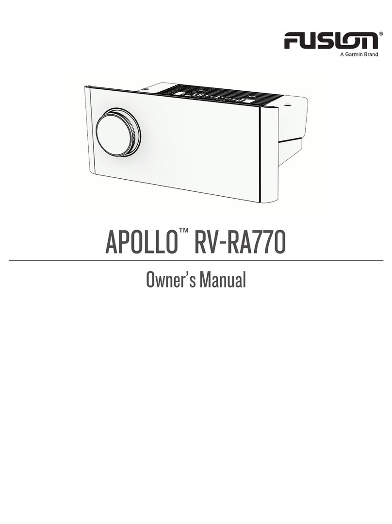 Garmin Fusion APOLLO RV-RA770 User manual