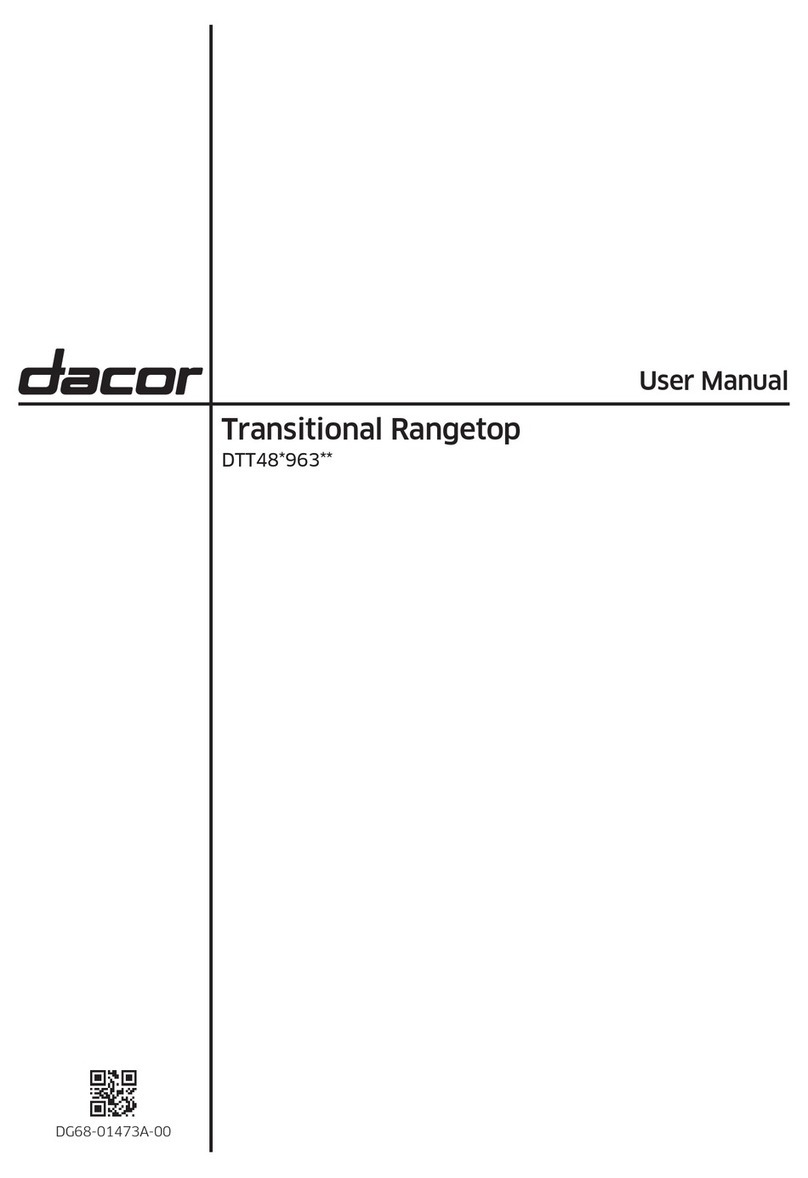 Dacor DTT48 963 Series User manual
