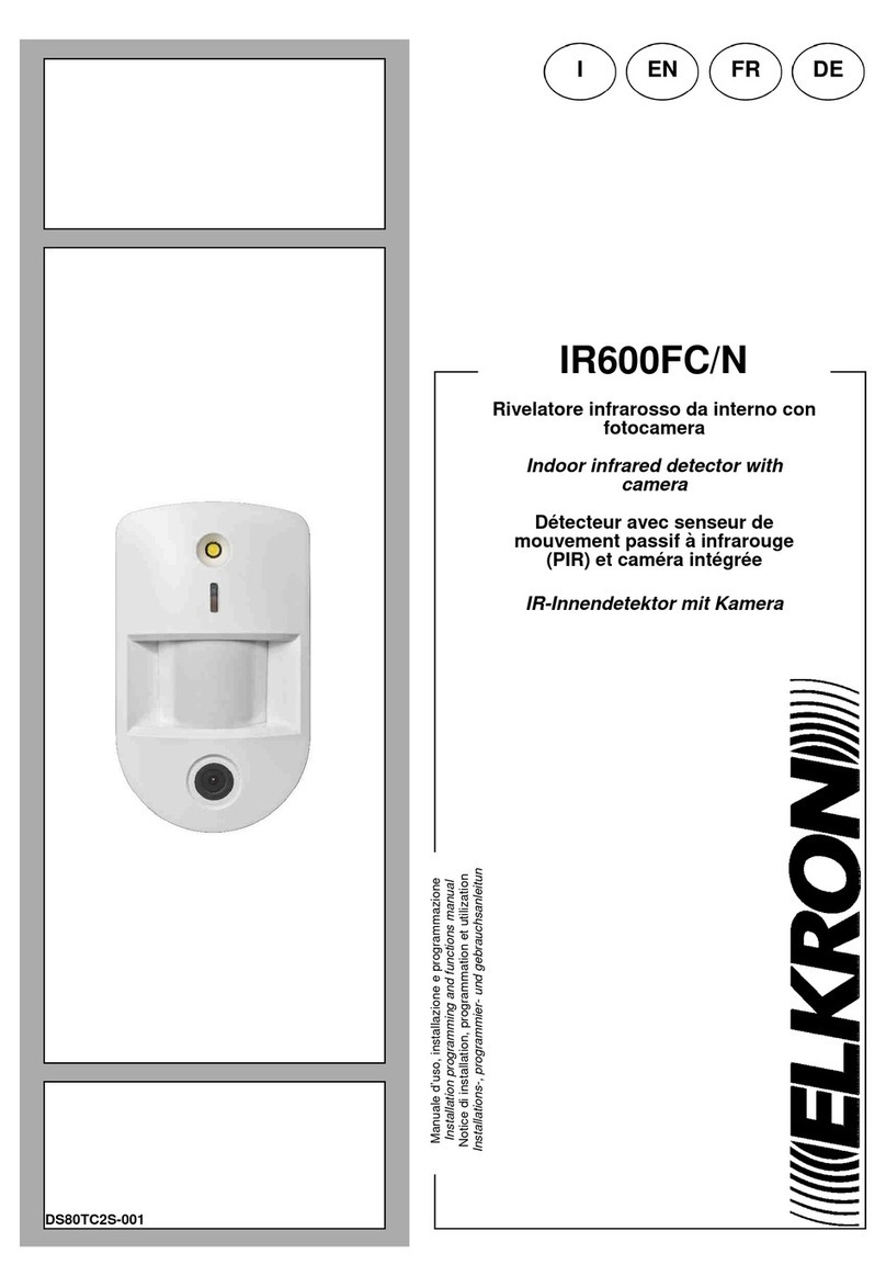 Elkron IR600FC/N Assembly instructions