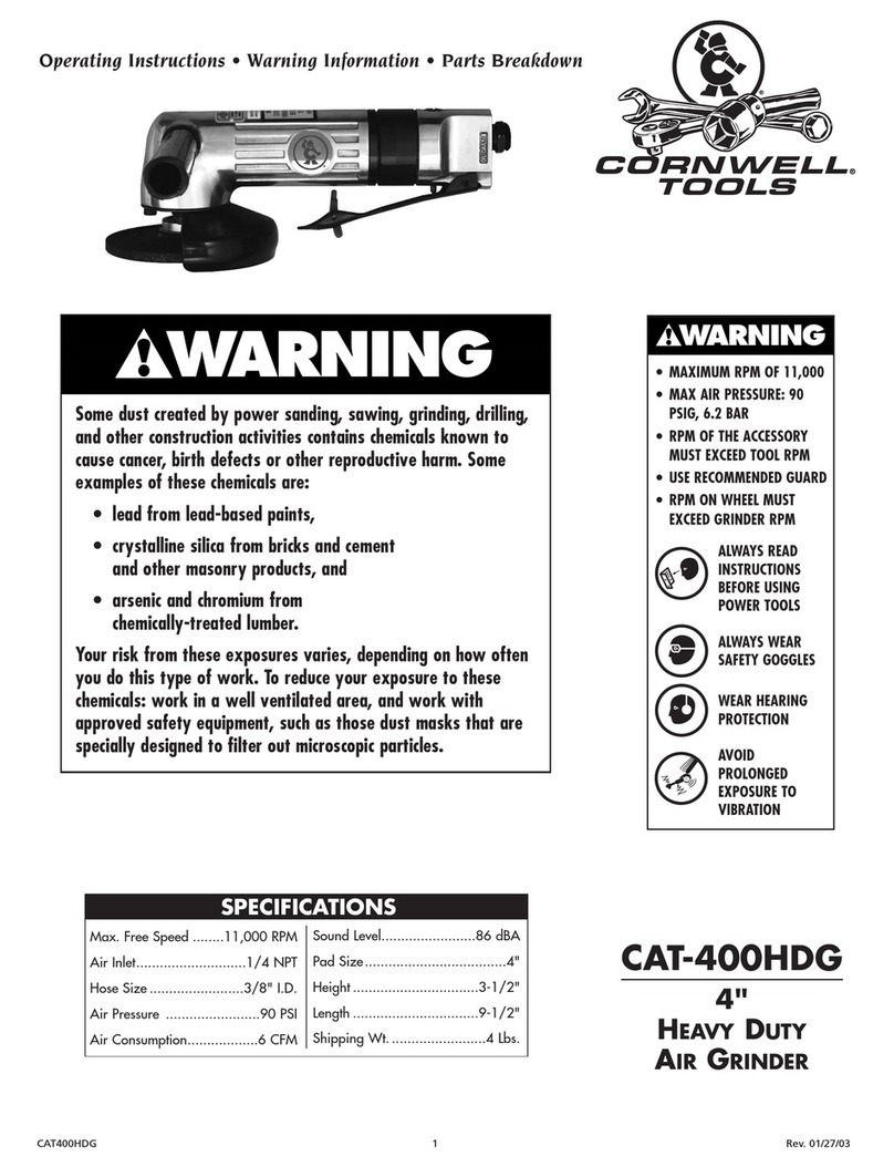 Cornwell Tools CAT-400HDG operating instructions
