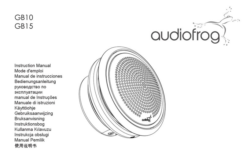 Audiofrog GB15 User manual