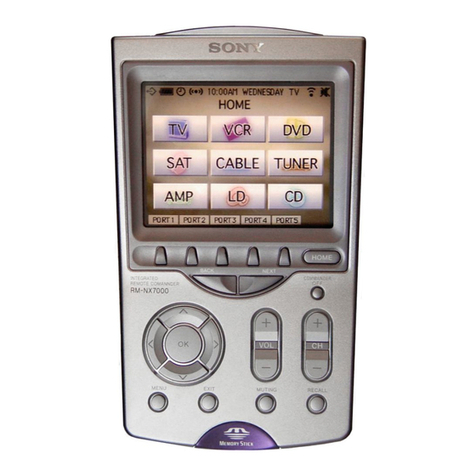 Sony RM -NX7000 User manual Sony RM -NX7000 User manual