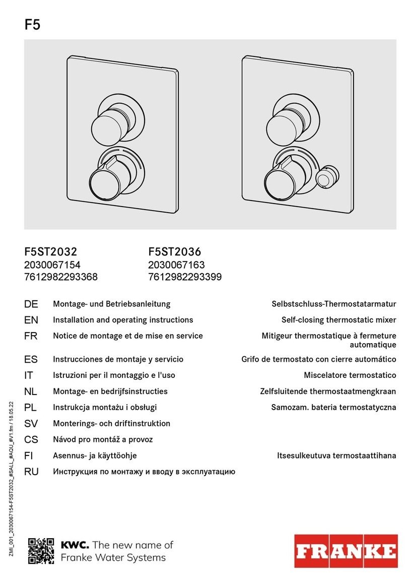 Franke F5ST2032 User manual Franke F5ST2032 User manual