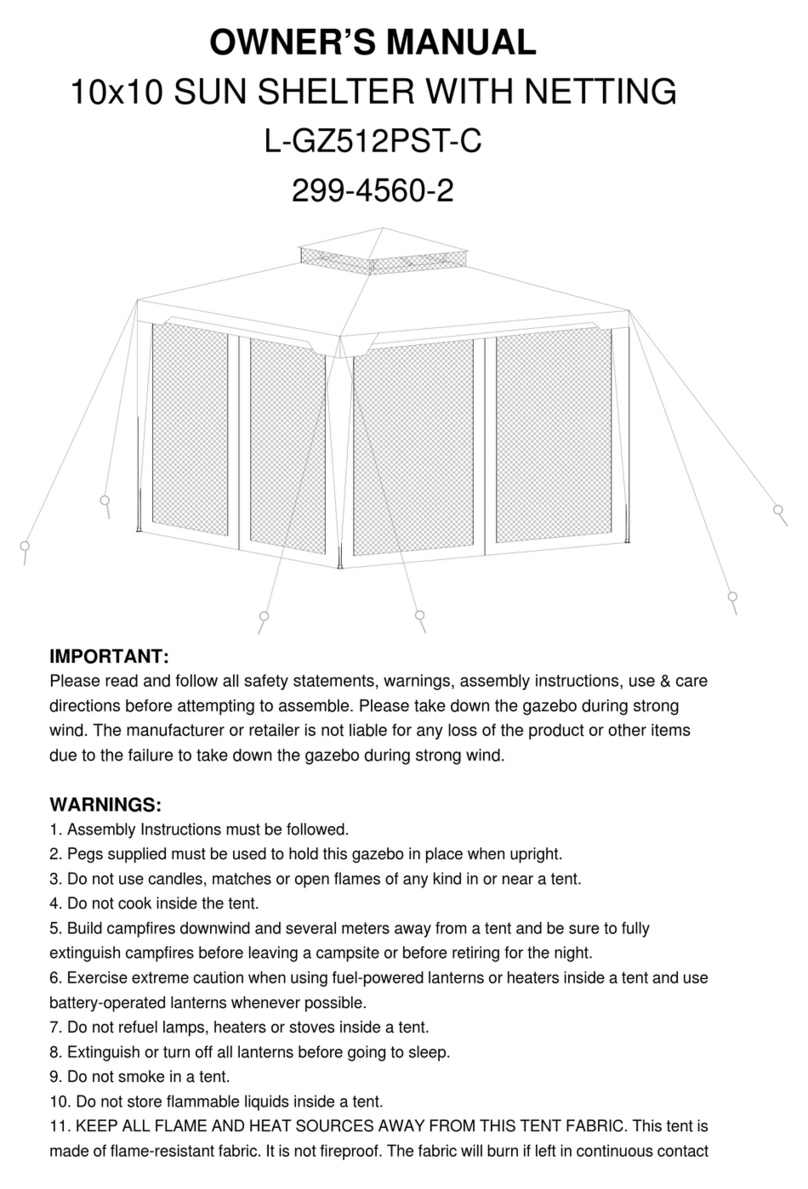 Sunjoy L-GZ512PST-C owner's manual Sunjoy L-GZ512PST-C owner's manual