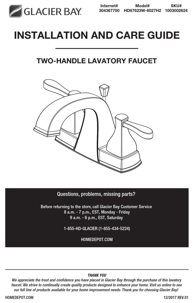 Glacier bay HD67623W-6027H2 Assembly instructions Glacier bay HD67623W-6027H2 Assembly instructions