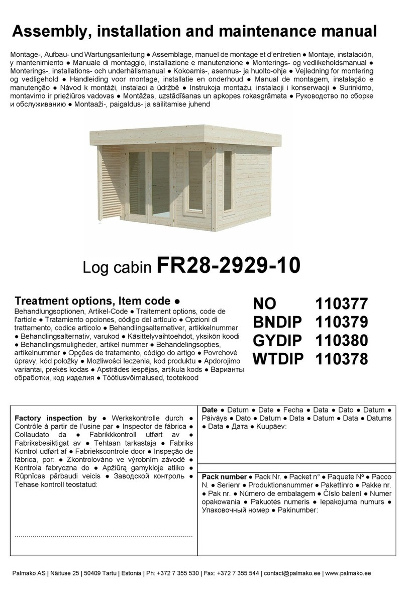 Lemeks Palmako FR28-2929-10 Assembly, installation and maintenance manual