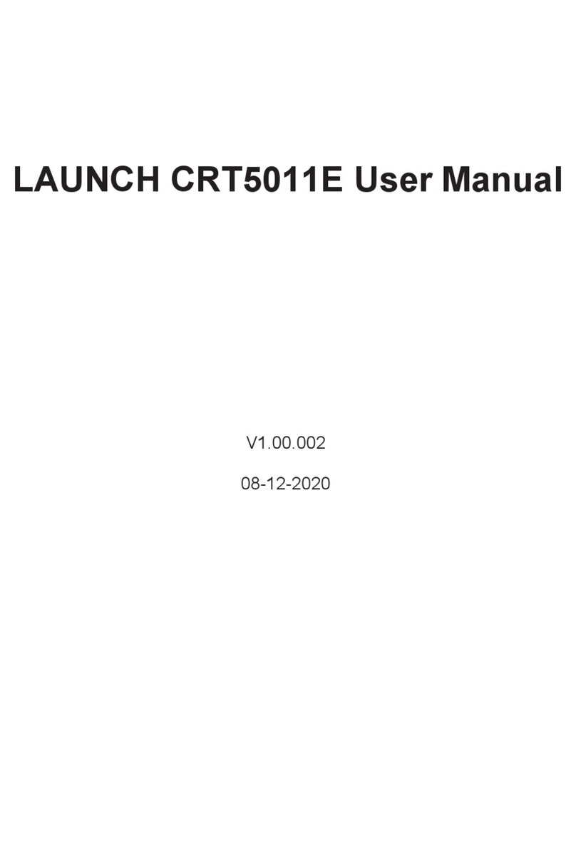 Launch CRT5011E User manual