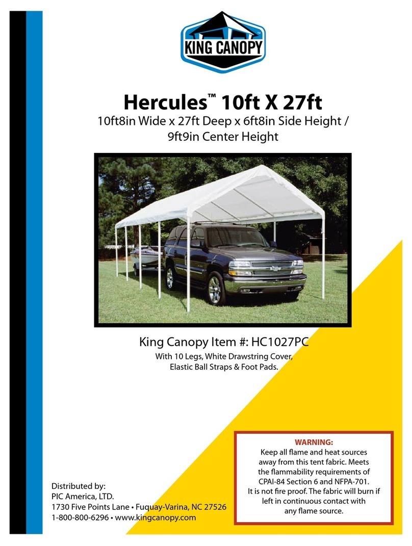 KING CANOPY Hercules HC1027PC User manual