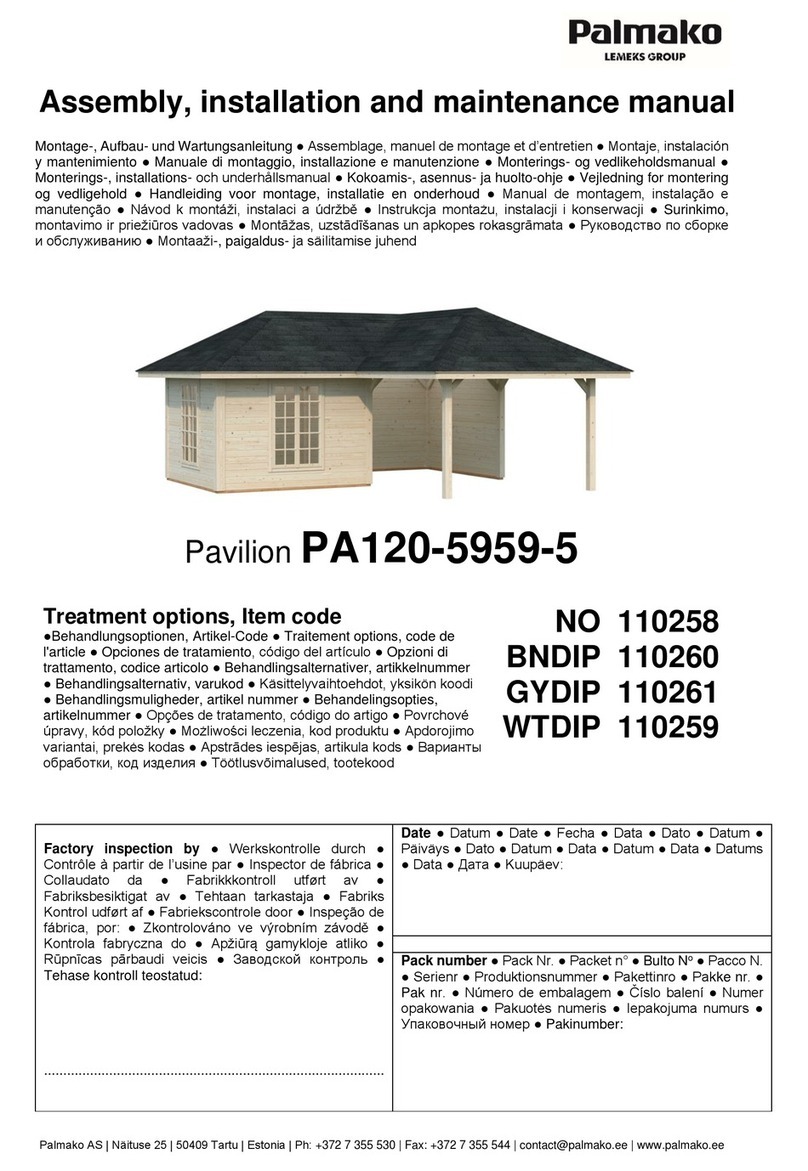 Lemeks Palmako PA120-5959-5 Assembly, installation and maintenance manual Lemeks Palmako PA120-5959-5 Assembly, installation and maintenance manual