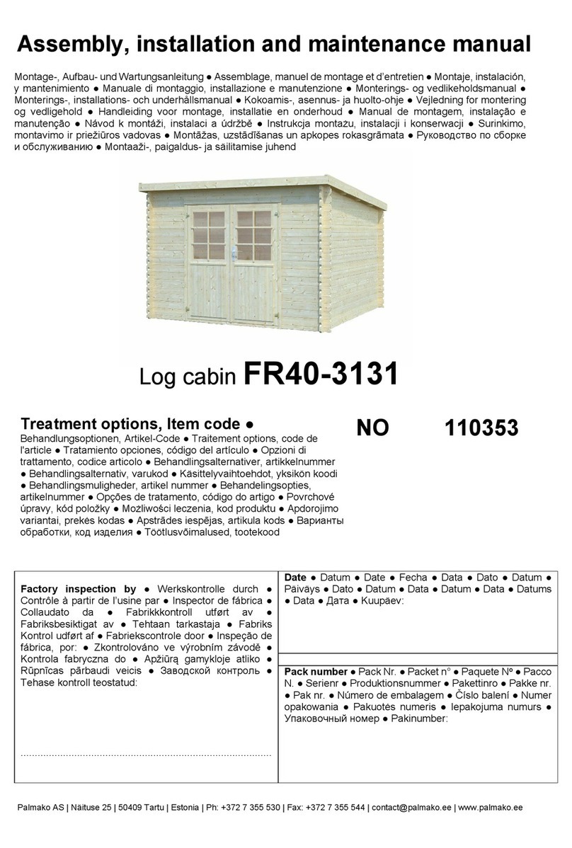 Lemeks Palmako FR40-3131 Installer manual