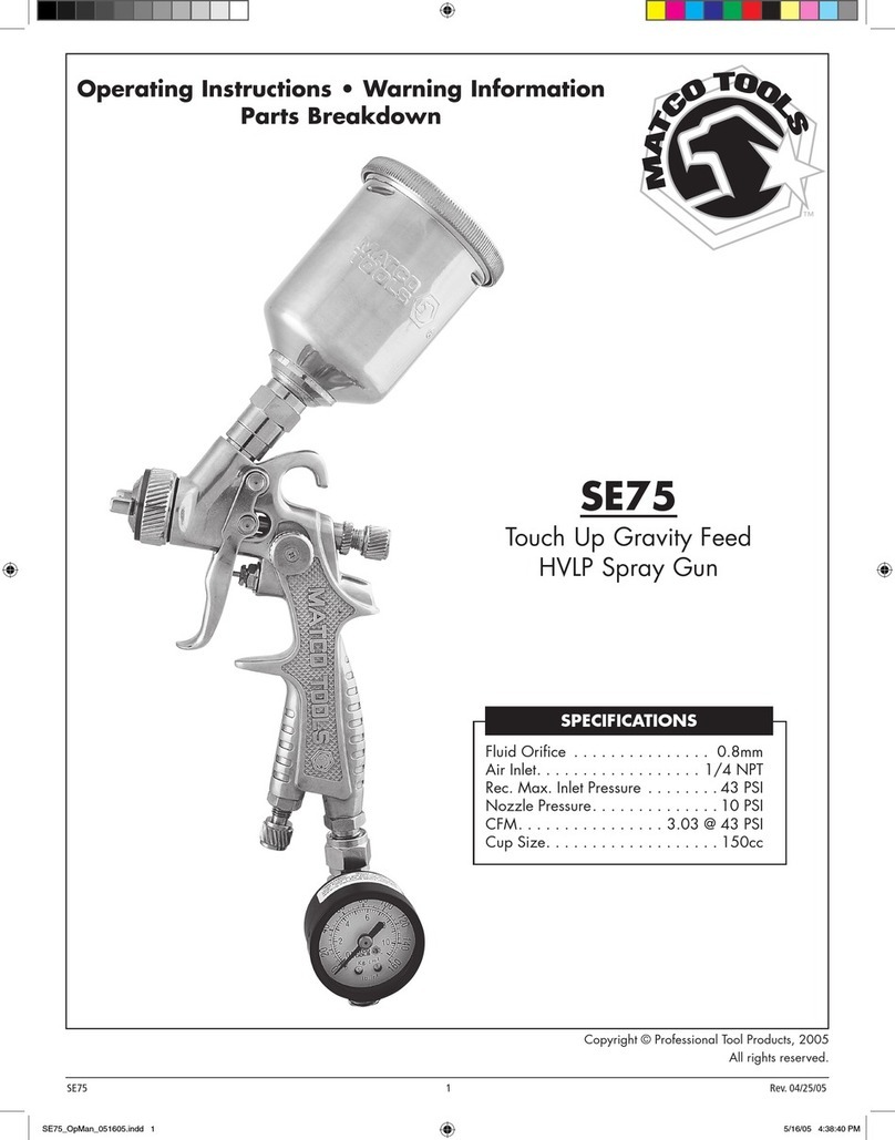 Matco Tools SE75 operating instructions