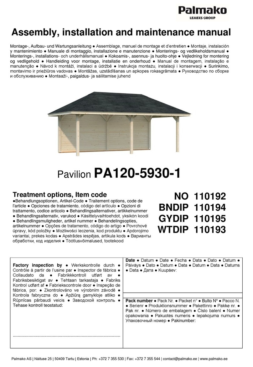 Lemeks Palmako PA120-5930-1 Assembly, installation and maintenance manual Lemeks Palmako PA120-5930-1 Assembly, installation and maintenance manual