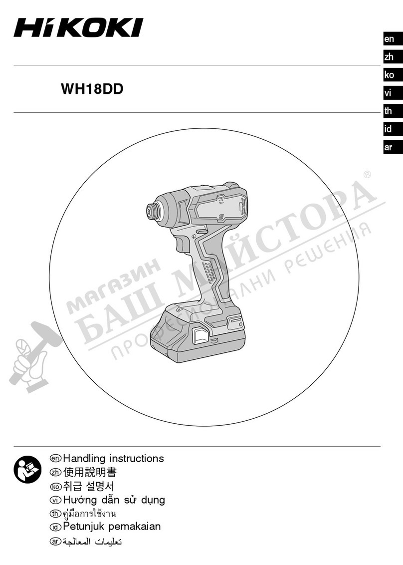 HIKOKI WH 18DD User manual HIKOKI WH 18DD User manual